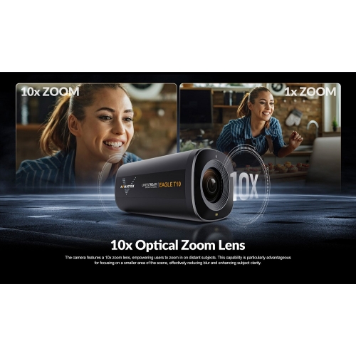 Camera Livestream Eagle T10 Zoom 10X Autofocus