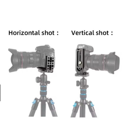 Tấm đế chữ L tháo lắp nhanh có thể gập lại cho máy ảnh Nikon, Sony Đầu bi chân máy Arca Swiss