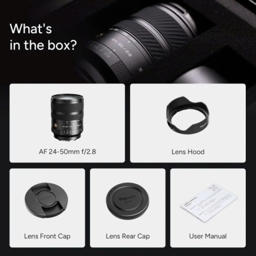 Ống kính Thypoch AF Voyager 24-50mm f/2.8 Full-frame for Sony E-Mount | Chính Hãng (FullVAT)