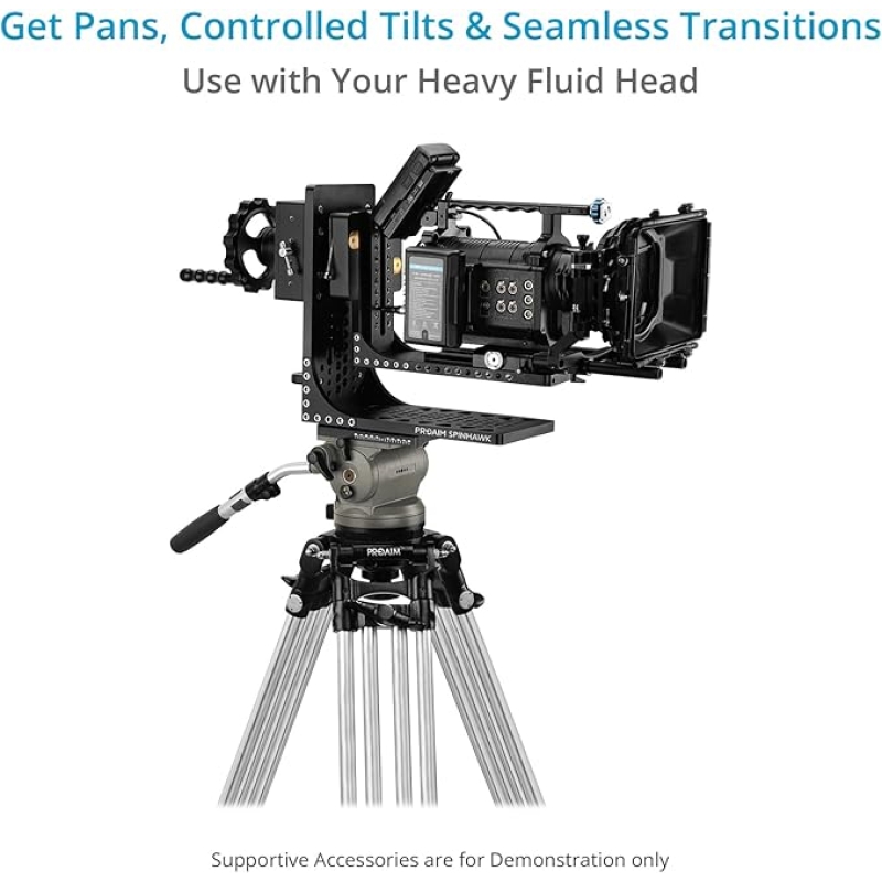 Proaim Spinhawk Professional 360° Rolling Video Camera Head for Filmmakers & Cinematographers