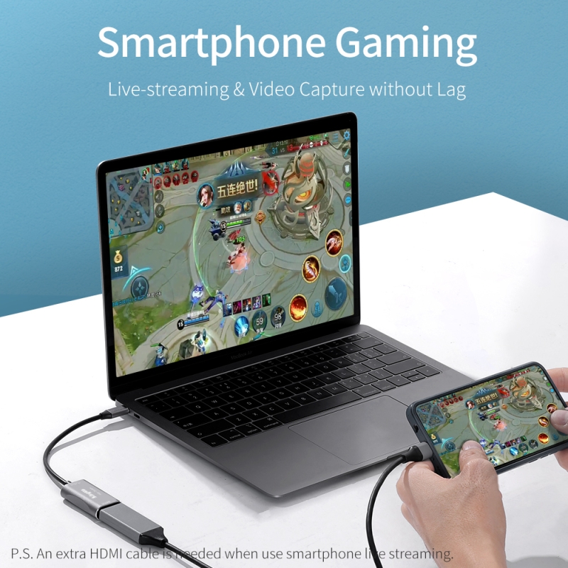 Thẻ ghi video KingMa HDMI sang USB-C 3.0 Thiết bị 4K 1080p