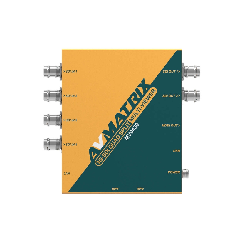 AVMATRIX MV0430 - Bộ chuyển đổi tỷ lệ 3G-SDI Multiviewer cho Màn hình SDI 4 kênh 