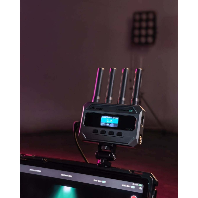 Accsoon Cineview SE 4K - Hệ thống truyền video không dây băng tần kép 4K30 với khả năng điều khiển camera.