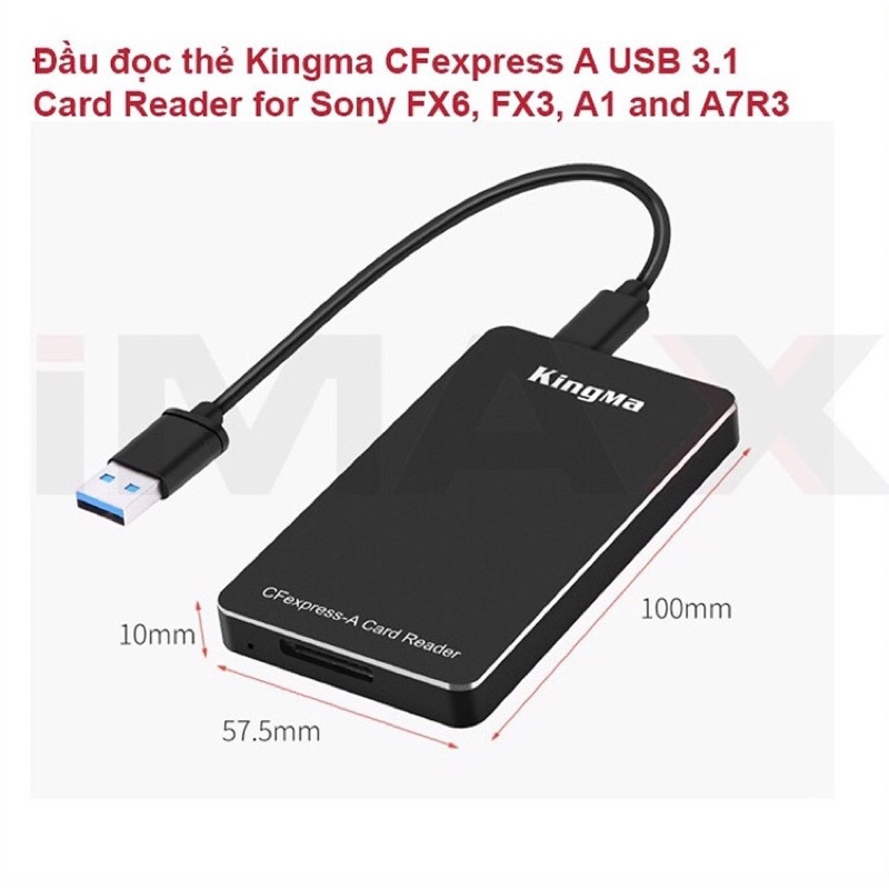 Đầu đọc thẻ Kingma CFexpress type A USB 3.1 Gen 2 siêu tốc
