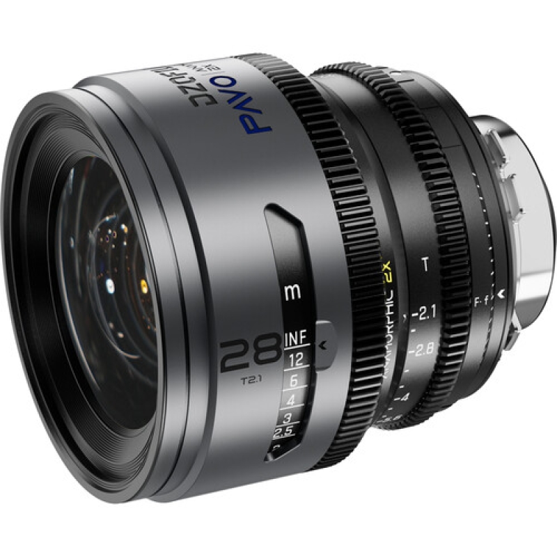 Bộ 6 ống kính DZOFilm PAVO 2x Anamorphic (Lớp phủ màu xanh, Ngàm PL/EF, Chân)