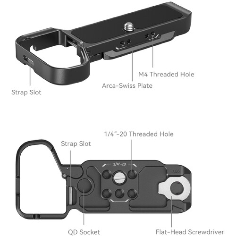 Tấm đế gắn đáy SmallRig - 4438 dành cho máy ảnh Sony a7C II & a7CR (Màu đen)