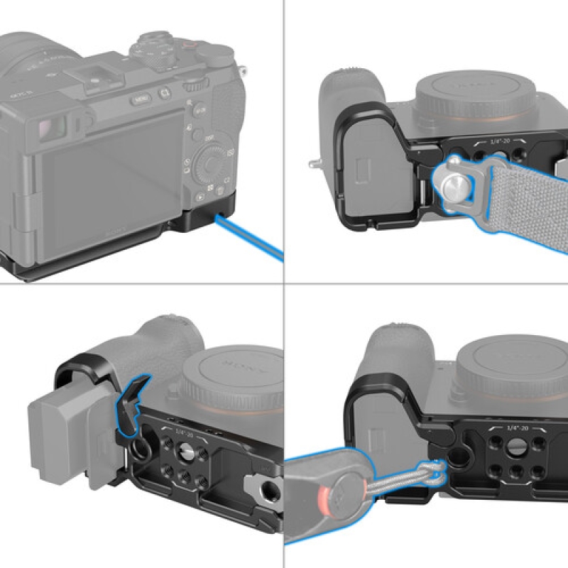 Tấm đế gắn đáy SmallRig - 4438 dành cho máy ảnh Sony a7C II & a7CR (Màu đen)
