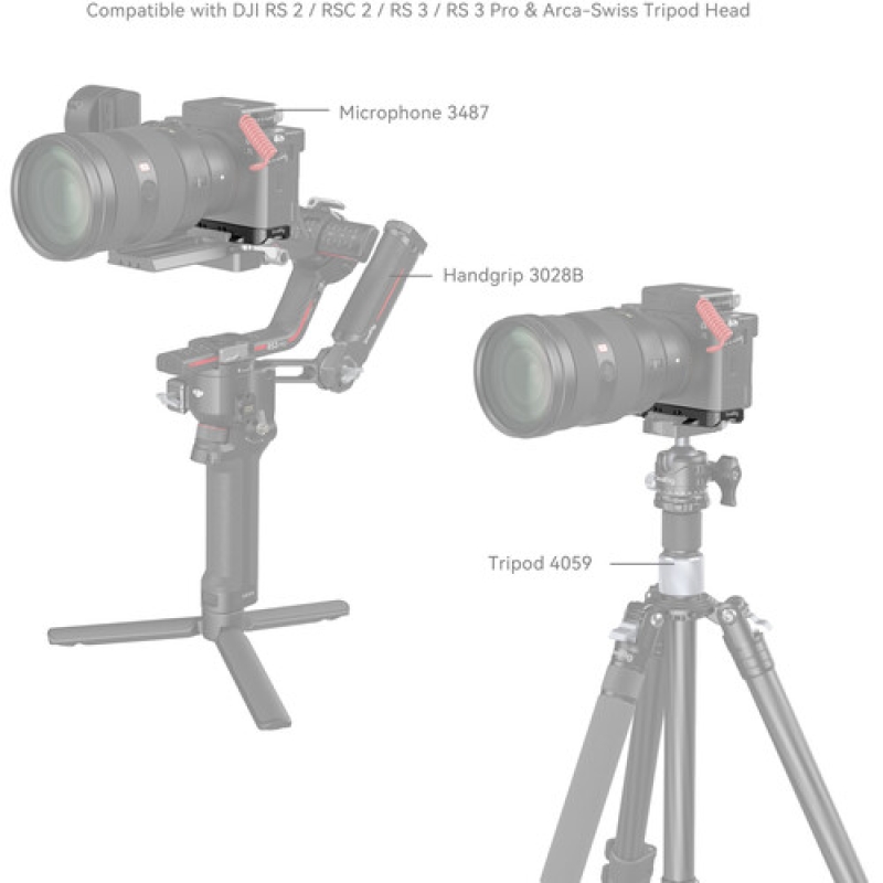 Tấm đế gắn đáy SmallRig - 4438 dành cho máy ảnh Sony a7C II & a7CR (Màu đen)