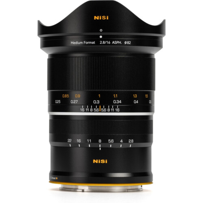 NiSi 16mm f/2.8: Ống kính prime siêu rộng khẩu lớn nhất cho máy ảnh Medium Format