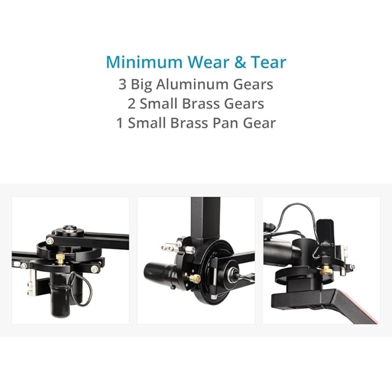 Đầu nghiêng xoay động cơ PROAIM Spin-3 (3 trục) cho cần cẩu camera, tải trọng- 15kg/33lb