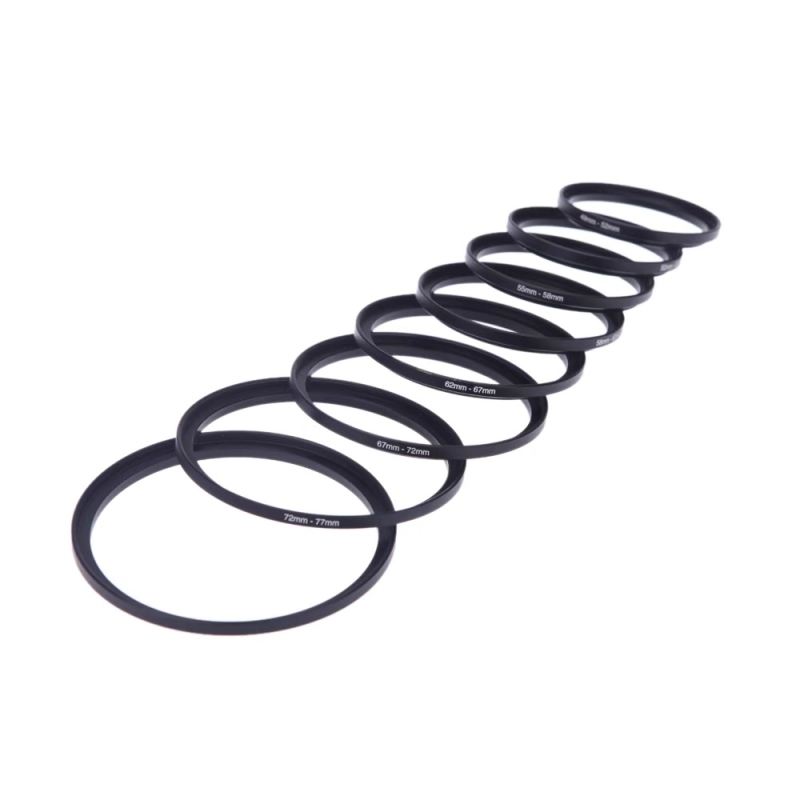 Tep ring Bộ 9 vòng điều hợp bộ lọc 37-49-52-55-62-67-72-77-82mm, từ nhỏ đến lớn