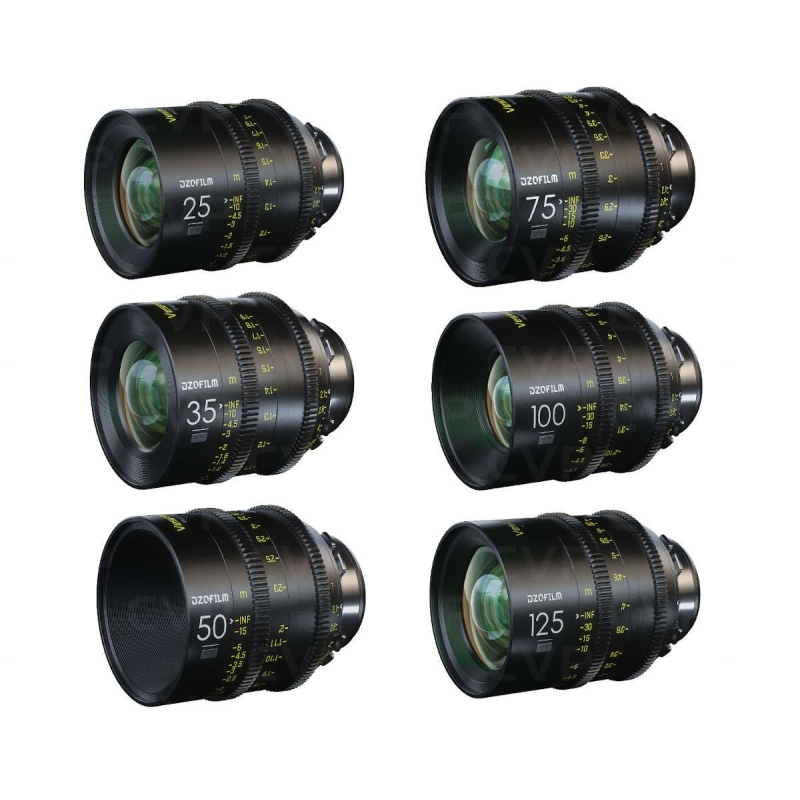 DZOFILM Vespid Prime Kit A T2.1 - PL ( Combo 6 lens 16 ,25,35,50,75,125)