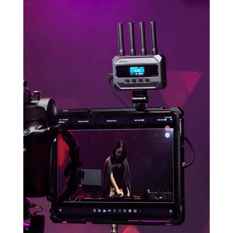 Accsoon Cineview SE 4K - Hệ thống truyền video không dây băng tần kép 4K30 với khả năng điều khiển camera.