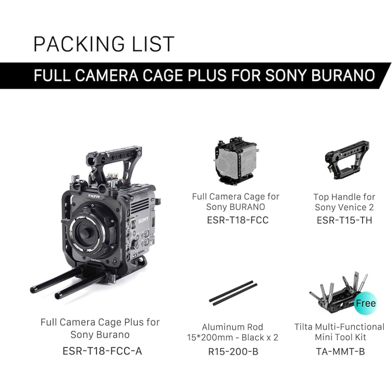 Full Camera Cage Plus cho Sony BURano