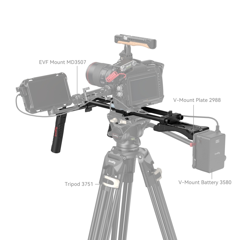 Đế đỡ vai SmallRig Basic Shoulder Kit - 2896C