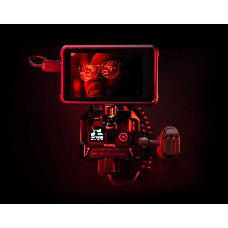 Màn hình video màu 5 inch Ninja V+, dùng cho camera hiệu Atomos, mã ATOMNJVPL1 Kích thước 5 Inch