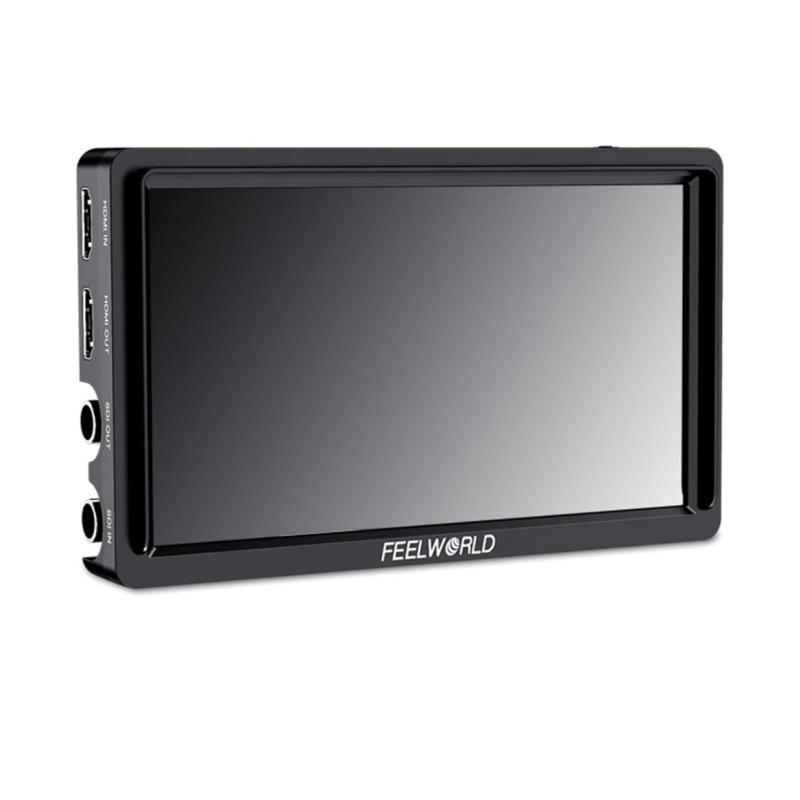 FEELWORLD FW568S Màn hình DSLR hiện trường máy ảnh 6 inch với nguồn ngoài F970 và bộ cài đặt SDI HDMI