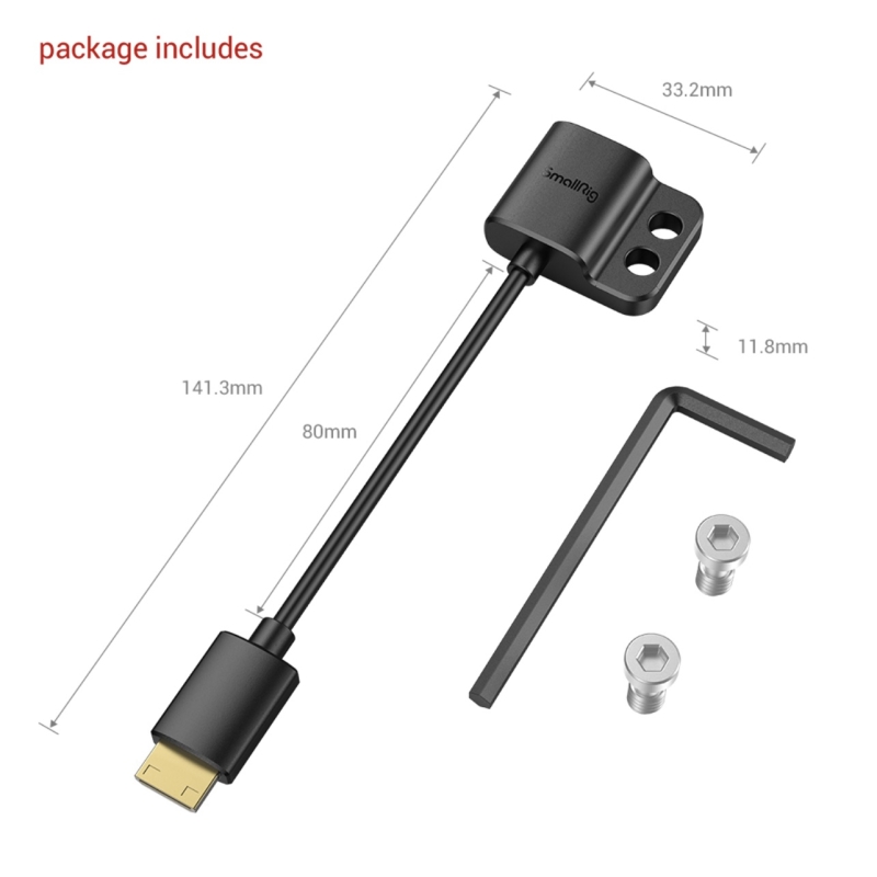 Cáp SmallRig Ultra Slim 4K Adapter Cable (C to A) 3020