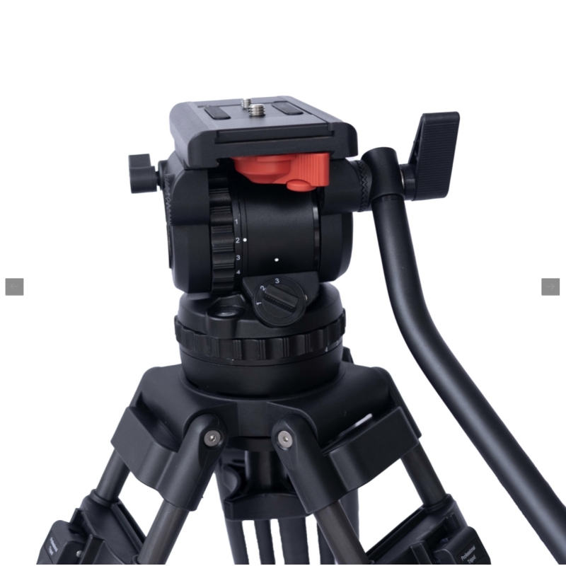 Chân máy quay Tripod V12 Cacbon đầu dầu 100 (FULL VAT)