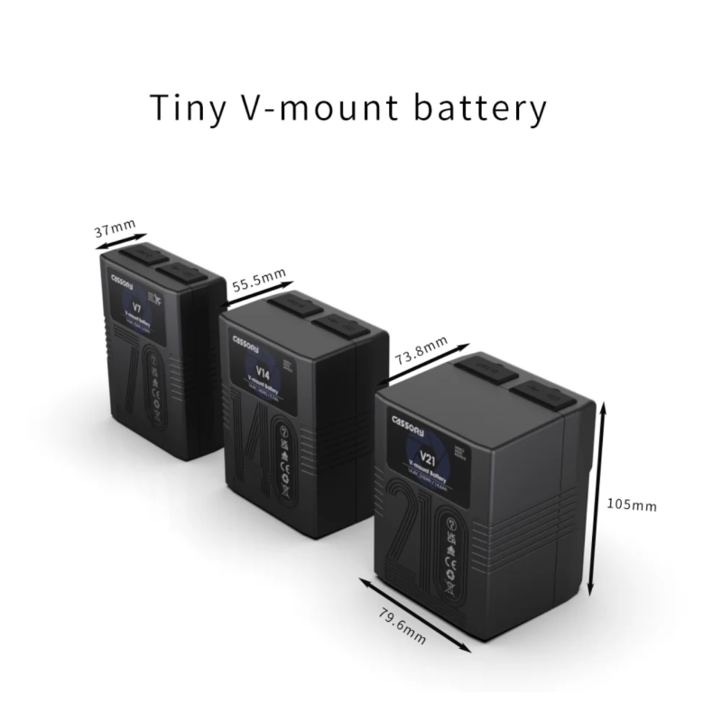 Pin VMount V21 CASSORY 210Wh Bộ pin mini gắn chữ V bỏ túi