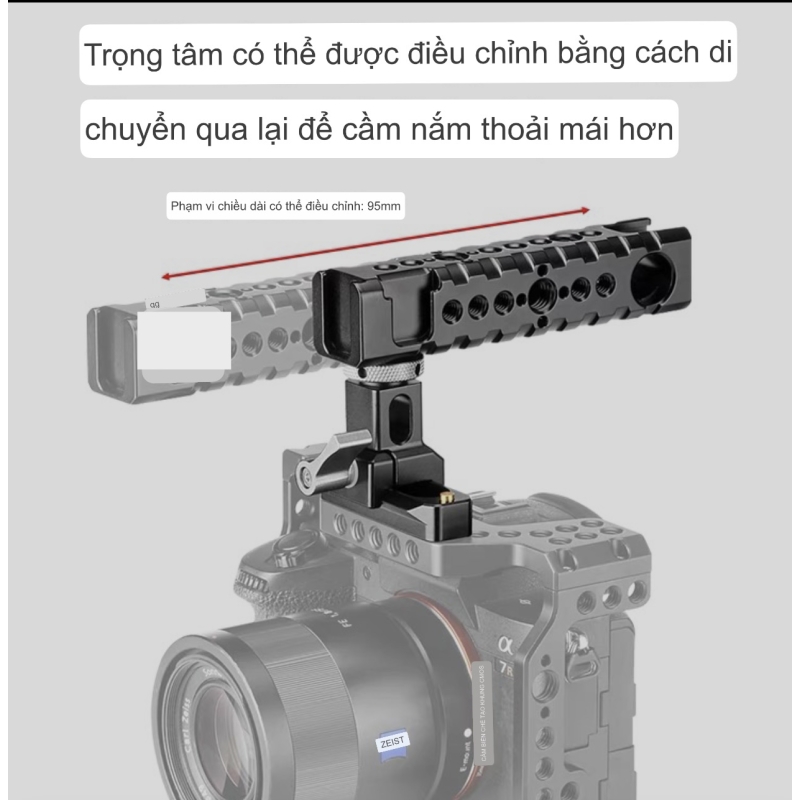 Top Handle hỗ trợ gắn khung máy ảnh, quay phim