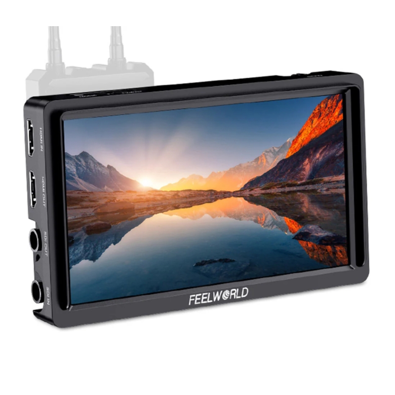 FEELWORLD FW568S Màn hình DSLR hiện trường máy ảnh 6 inch với nguồn ngoài F970 và bộ cài đặt SDI HDMI