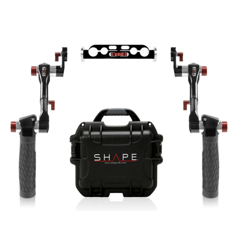 Tay cầm dạng ống lồng SHAPE ARRI Rosette có khối đỡ thân và hộp chống va đập