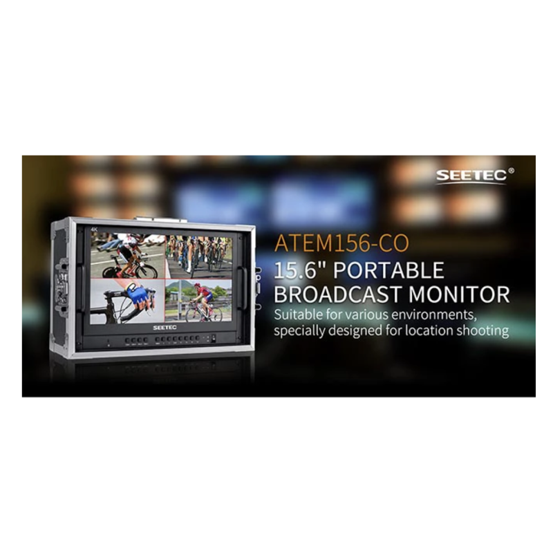  Màn hình giám đốc phát sóng trực tiếp 15.6 inch Tích hợp với 4 đầu ra đầu vào HDMI SEETEC ATEM156-CO 