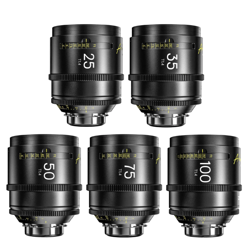 Bộ 5 ống kính A-Set PL của DZOFILM Arles FF/VV Prime (25/35/50/75/100mm)