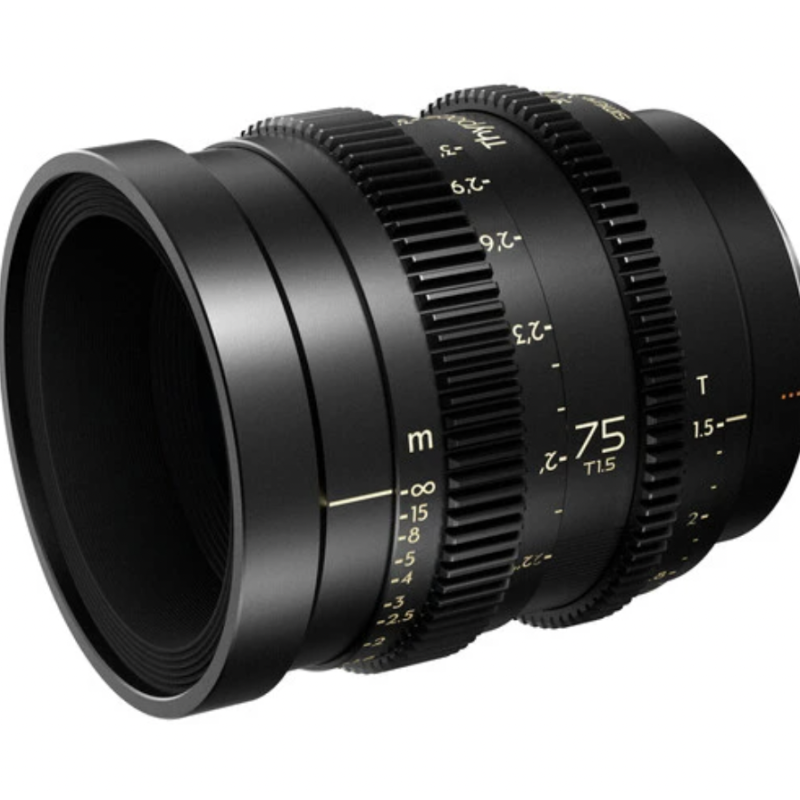 DzoFilm Thypoch Simera-c 75mm T1.5 Cine line FF Prime E-Mount Black