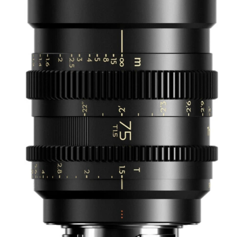 DzoFilm Thypoch Simera-c 75mm T1.5 Cine line FF Prime E-Mount Black