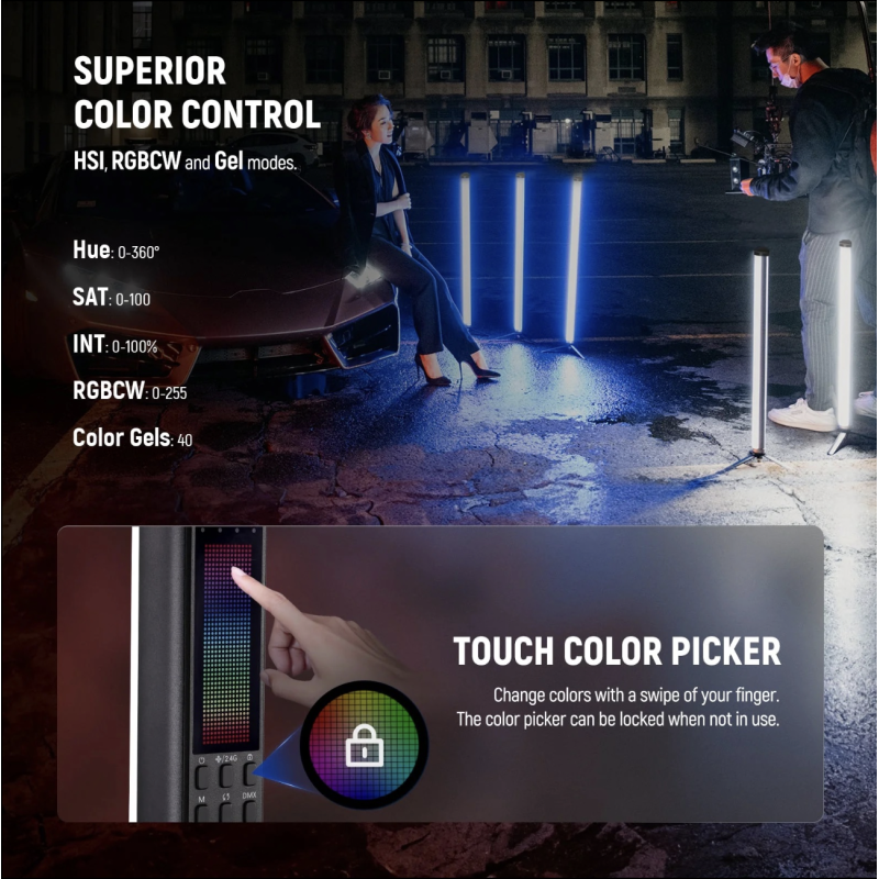 NEEWER TL60 RGB Tube Light Stick