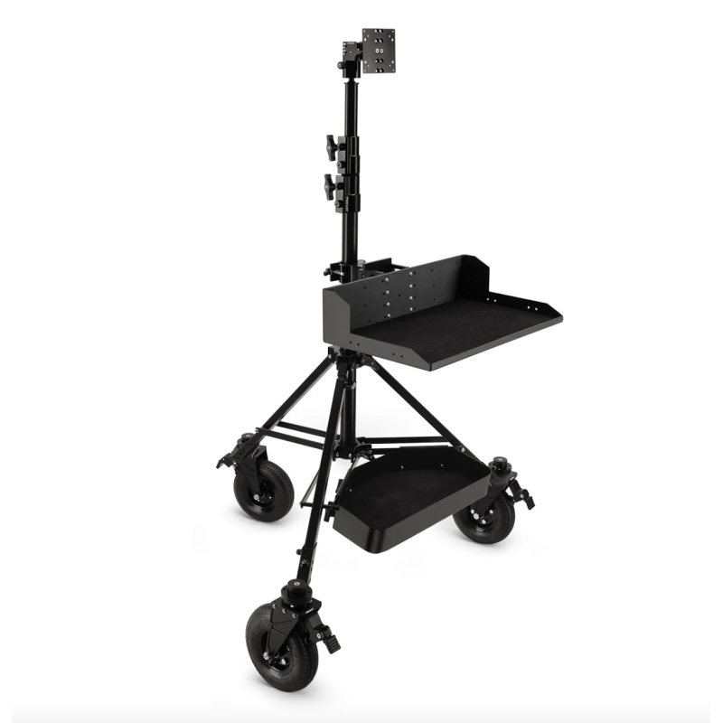 Proaim Alpha Mobile Workstation: Stand, Laptop & Accessory Tray, VESA Monitor Mount