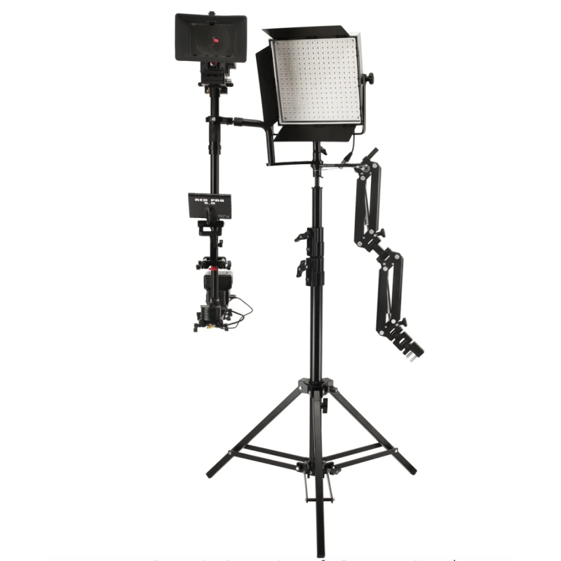 Proaim Alpha Mobile Workstation: Stand, Laptop & Accessory Tray, VESA Monitor Mount