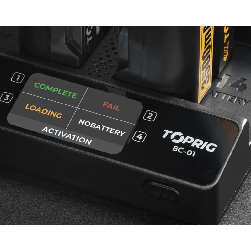 Accsoon TOPRIG 100W 4-Bay NP-F Fast Charger
