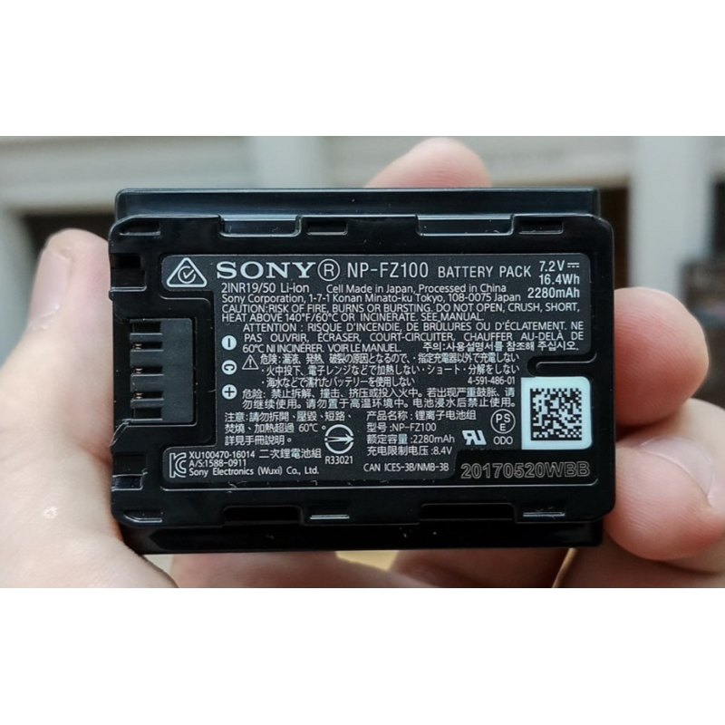 Pin zin Sony NP-FZ100 cho Sony A7 Mark III, Sony A7R Mark III, Sony A9, Sony FX30