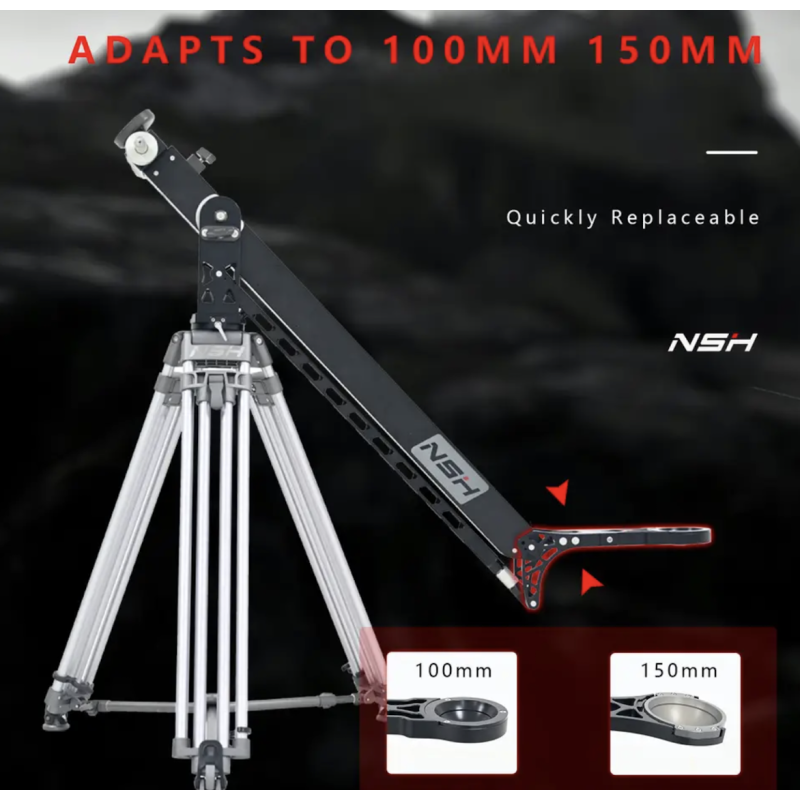 NSH Telescopic Camera jib Crane Rocker Arm Photography Equipment For Making Film