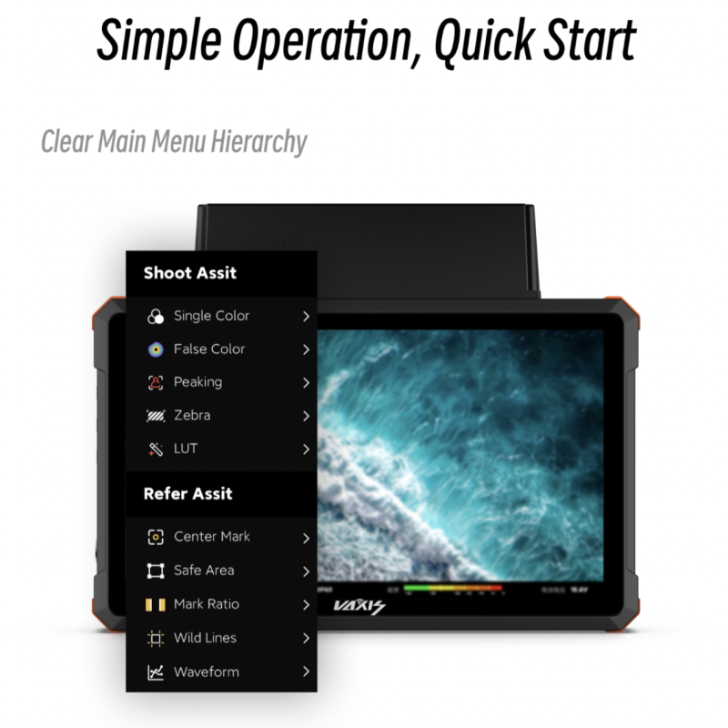 Monitor Vaxis Storm 072 Pro Wireless Monitor(V-mount)