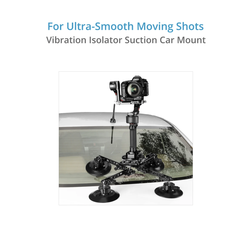 Proaim Ballpro Camera Suction Car Mount w Vibration Isolator for Gimbals