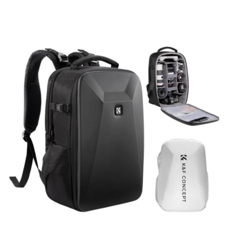Balo máy ảnh K&F Concept Hardshell DSLR-Balo 22L Nature Wander 10 (Đen)