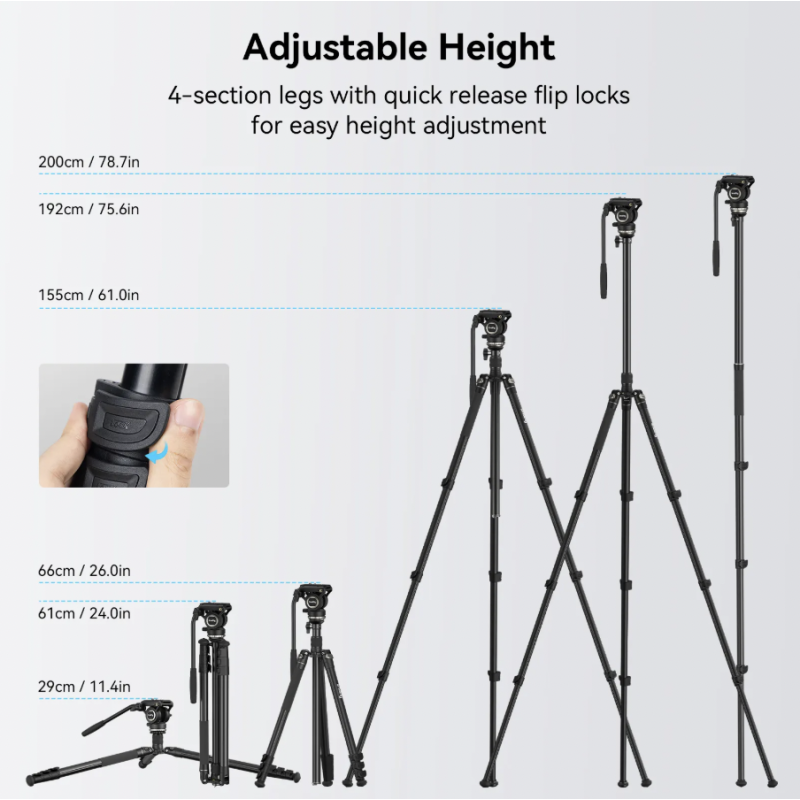 Video Tripod Smallrig Kit CT-210