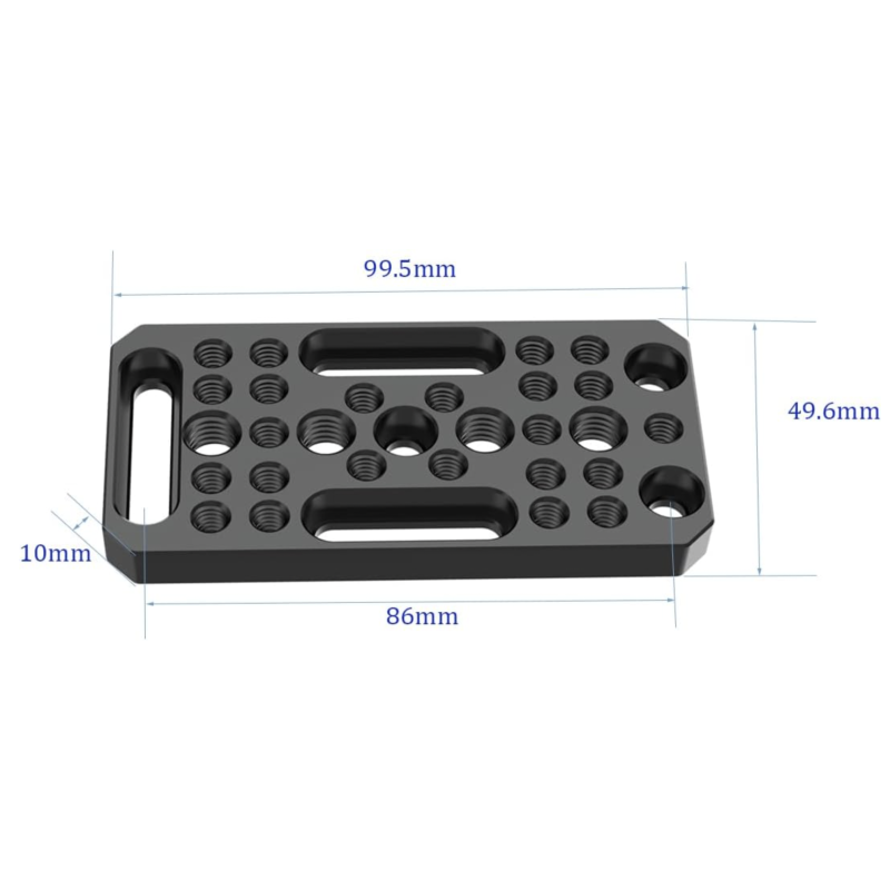 Cheese Plate DINESK có ren 1/4 3/8, tấm chuyển đổi Camera Tấm dễ dàng cho thanh ray, mộng én và thanh ngắn