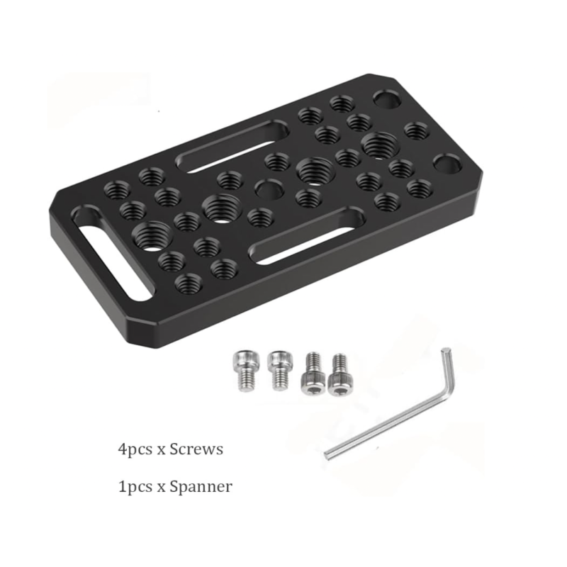 Cheese Plate DINESK có ren 1/4 3/8, tấm chuyển đổi Camera Tấm dễ dàng cho thanh ray, mộng én và thanh ngắn