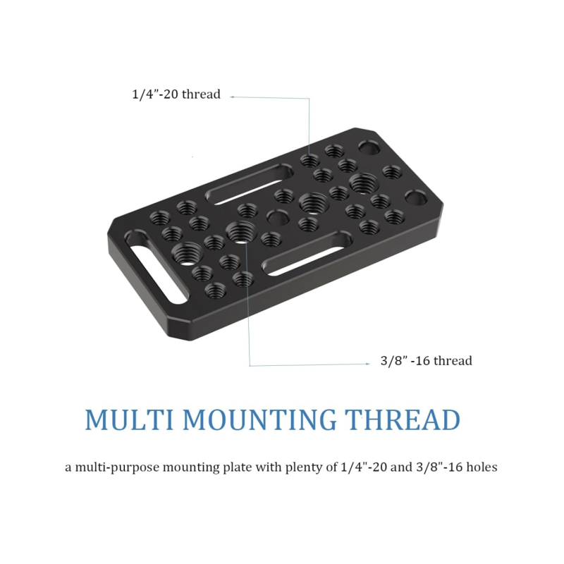 Cheese Plate DINESK có ren 1/4 3/8, tấm chuyển đổi Camera Tấm dễ dàng cho thanh ray, mộng én và thanh ngắn