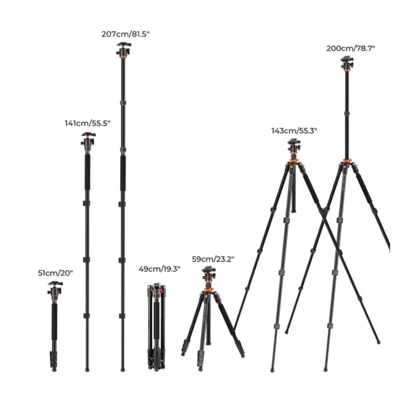 Chân máy K&F Concept K234A7 + BH-28L KF09.087V6