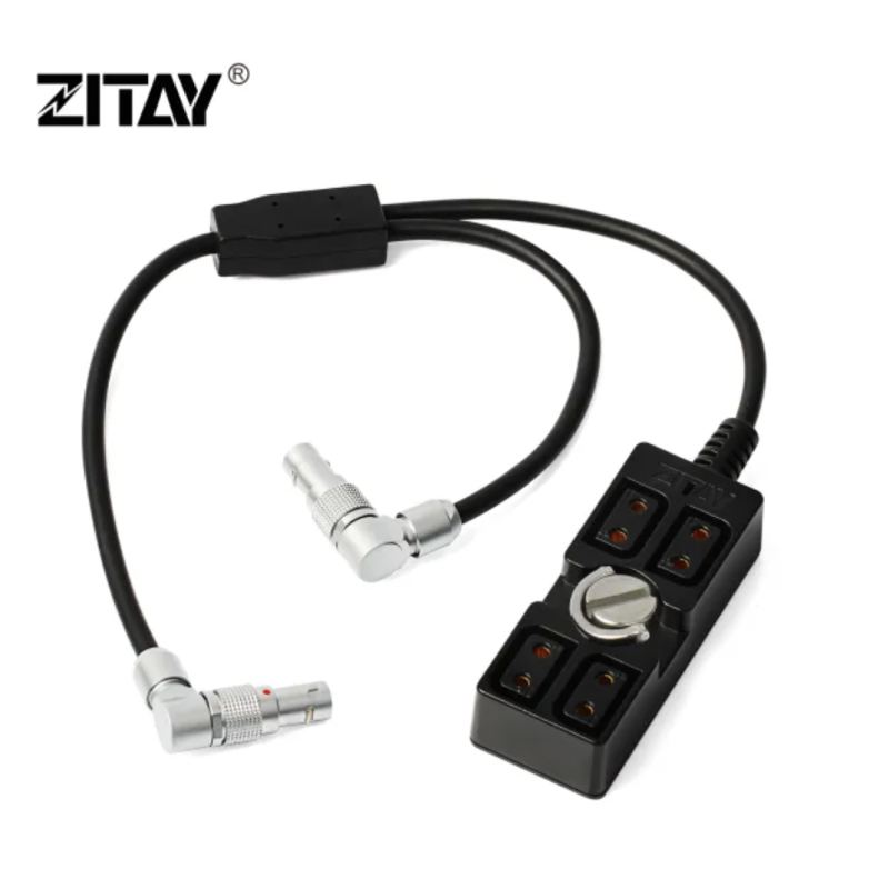 ZITAY Lemo 0B 2Pin sang Lemo 0B 2Pin và Dtap Female 4 Splitter Hub Hệ thống cáp nguồn chuyên nghiệp cho Tilta Float Steadicam và DJI RS2 (CR31)