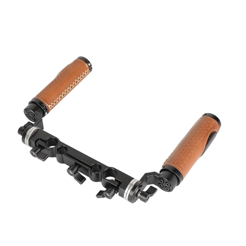 Bộ tay cầm kiểu ARRI CAMVATE Rosette (da) kèm kẹp thanh 15mm & 19mm cho hệ thống giá đỡ vai.