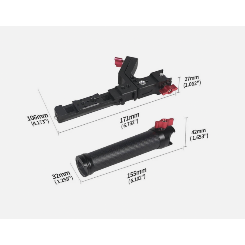 Tay cầm phụ Handle Grip giúp ổn định thao tác quay hỗ trợ cho các dòng gimbal DJI RSC2 / RS2 / RS3 / RS3 Pro