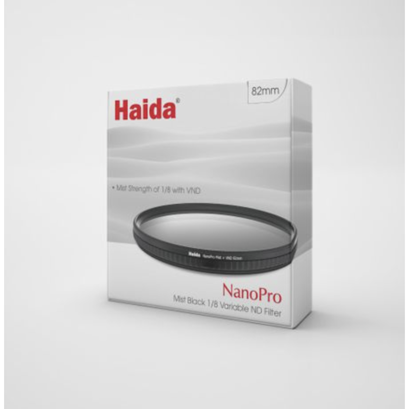 Kính lọc Haida NanoPro Mist Black 1/8 Variable ND Filter 77mm/ 82mm - 77mm
