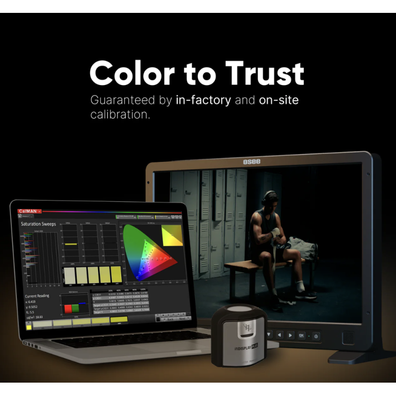 Megamon 15SE: Màn hình sản xuất HDR 15.4" | Độ sáng 1000 nits, cổng HDMI 3G SDI I/O, sử dụng trong studio và ngoài trời.